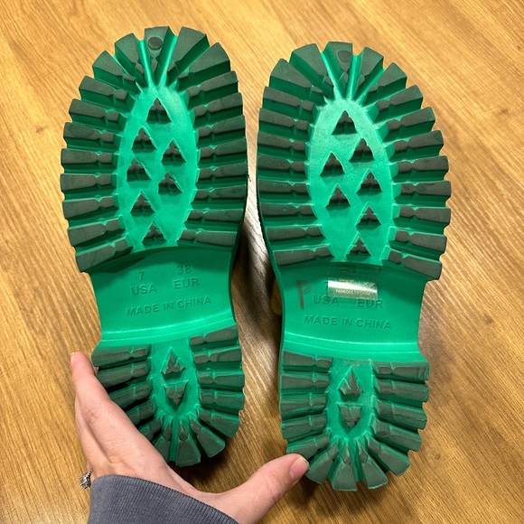 Jeffrey Campbell Green Summertime Platform Sandals size 7 - Picture 8 of 8